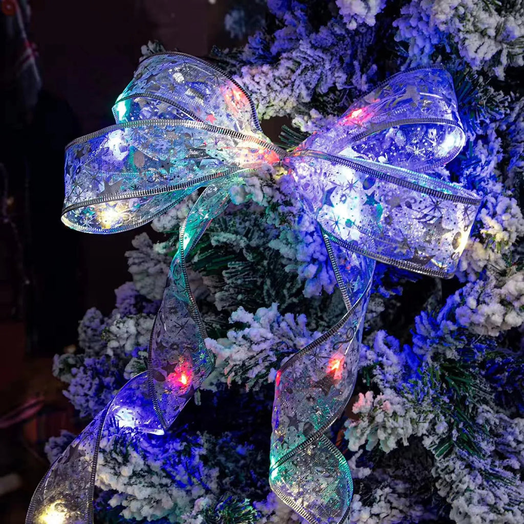 Decoração de natal fita luzes de fadas ornamento da árvore de natal luzes da corda de natal navida natal decoração de ano novo 2025