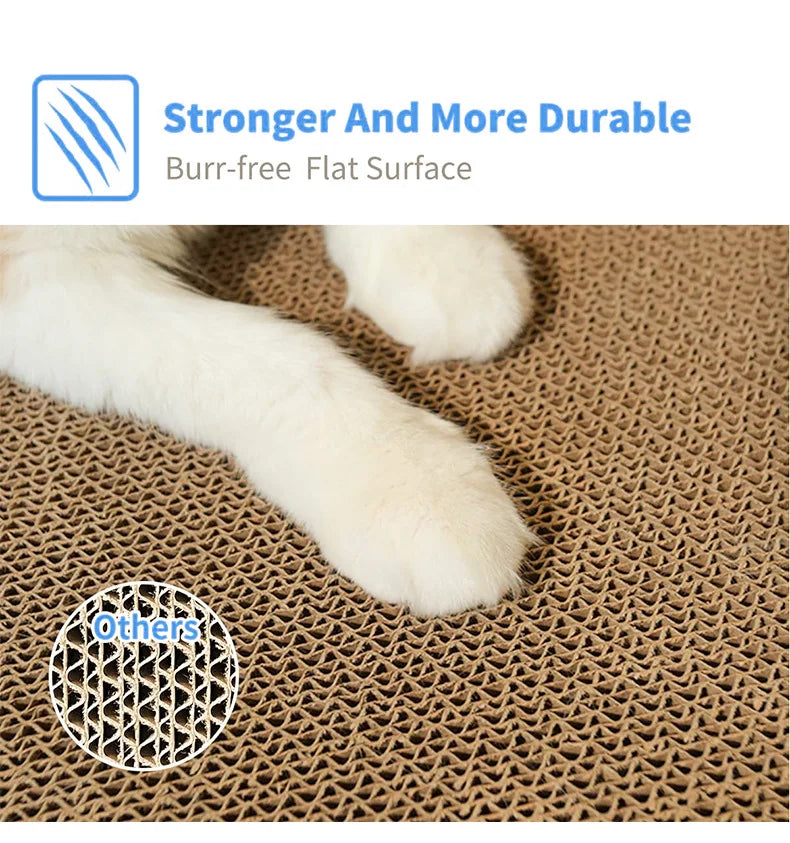 Novo Arranhador Vertical para Gatos, Poste de Arranhar Triangular Dobrável, Produto Multifuncional 3 em 1 para Gatos, Almofada para Gatos com Uso em 6 Lados