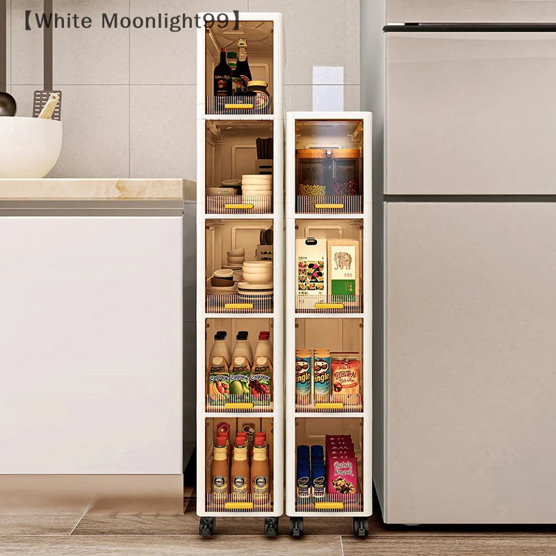 maverawhite amingoldable armário de armazenamento organizador do banheiro fino armário organizador rack despensa armário armazenamento