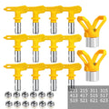 Bicos para Pistola de Pulverização Airless, Ferramentas de Pintura Airless, Conjunto de Bicos para Máquina de Pintura Airless, Protetor de Bicos