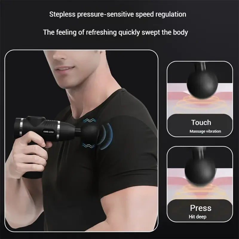 Mini Massage Gun Fascia Muscle Relaxation Vibrating Percussion Massager Fitness Equipment Neck Massage Gun