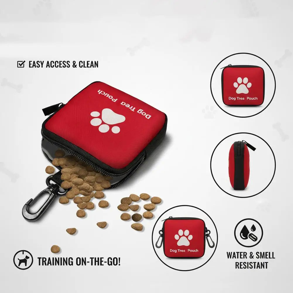 1 unidade Bolsa Portátil para Petiscos de Cães, Pochete de Cintura para Passeio e Treinamento ao Ar Livre, Bolso de Armazenamento de Alimentos
