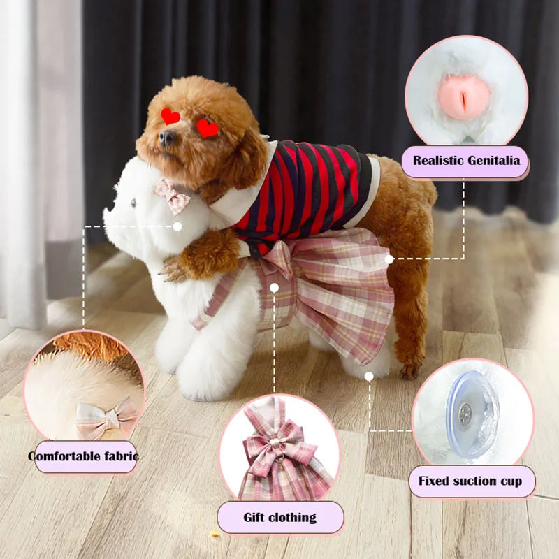 Soft Silicone Sex Toys for Puppy, Raças Pequenas, Brinquedos de Pelúcia, Brinquedos Sensoriais, Pet Supplies, Acessórios para Cães, Training Aids and Behavior