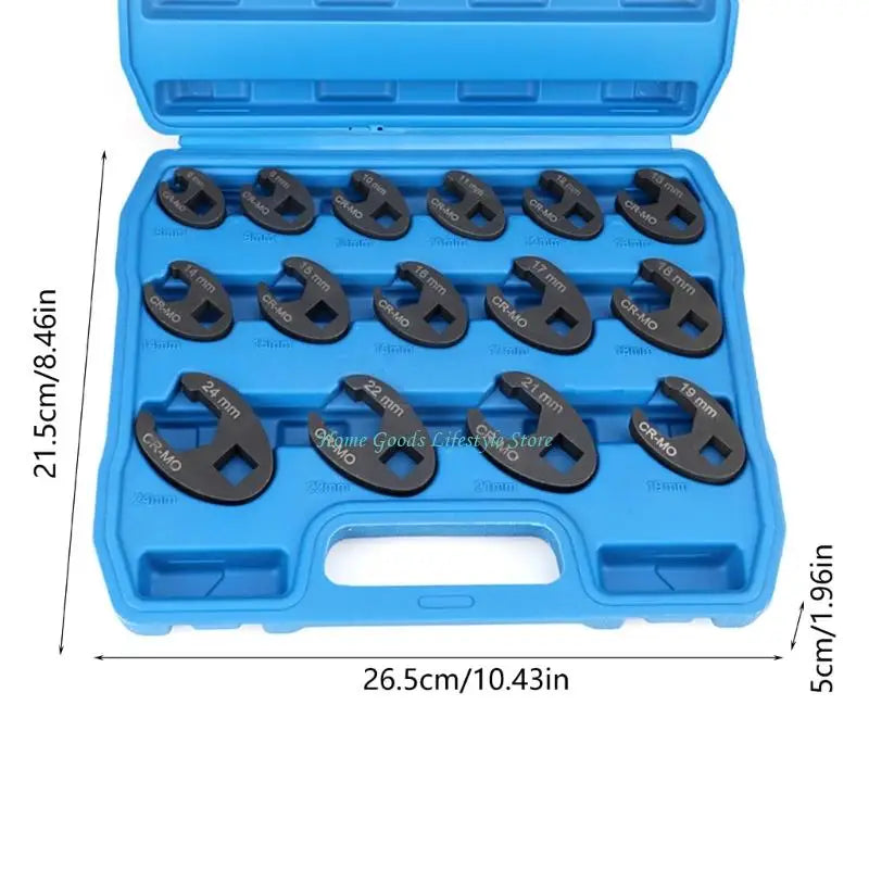 E74E Profissional 15pcs ergonômico chave catraca 3/8 polegadas para trabalho Mecânico