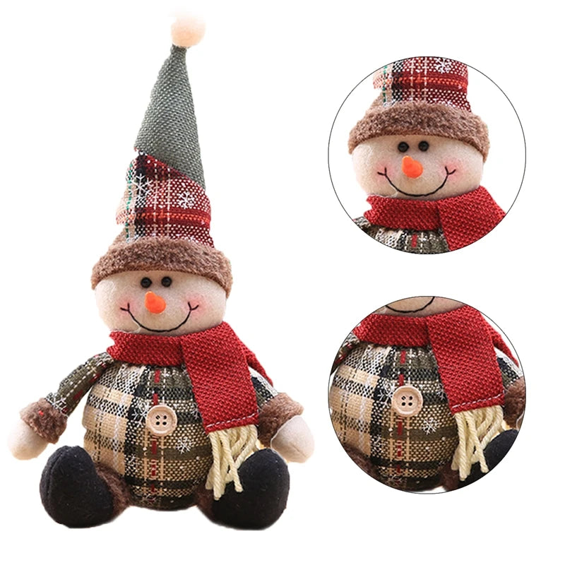 Enfeites de Natal Bonecos Decorações de Feliz Natal para Decoração de Mesa de Casa Presente de Natal 2026 Decoração de Ano Novo 2026 Noel