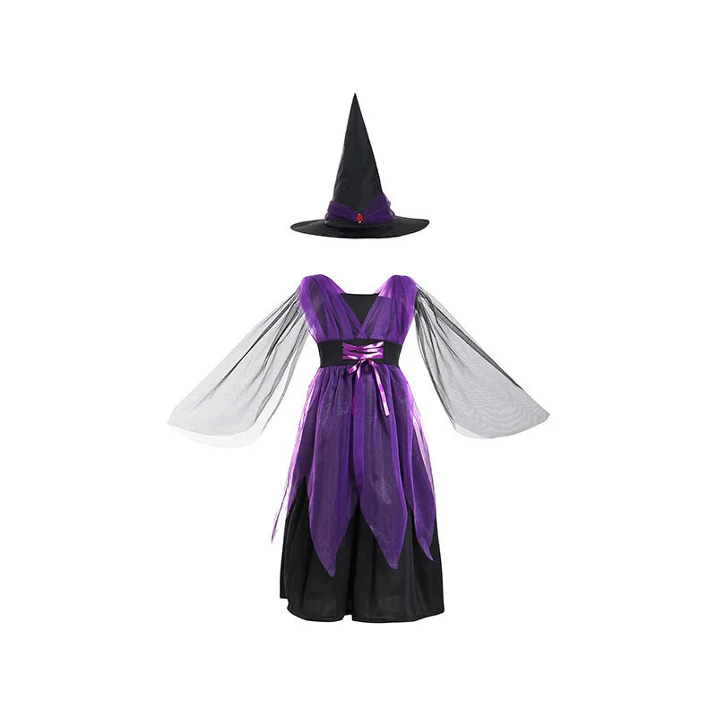 Fantasia de Halloween para Crianças, Vários Estilos: Bruxa, Vampiro, Morcego, Fada, Abóbora, Traje para Meninos e Meninas, Festa de Férias