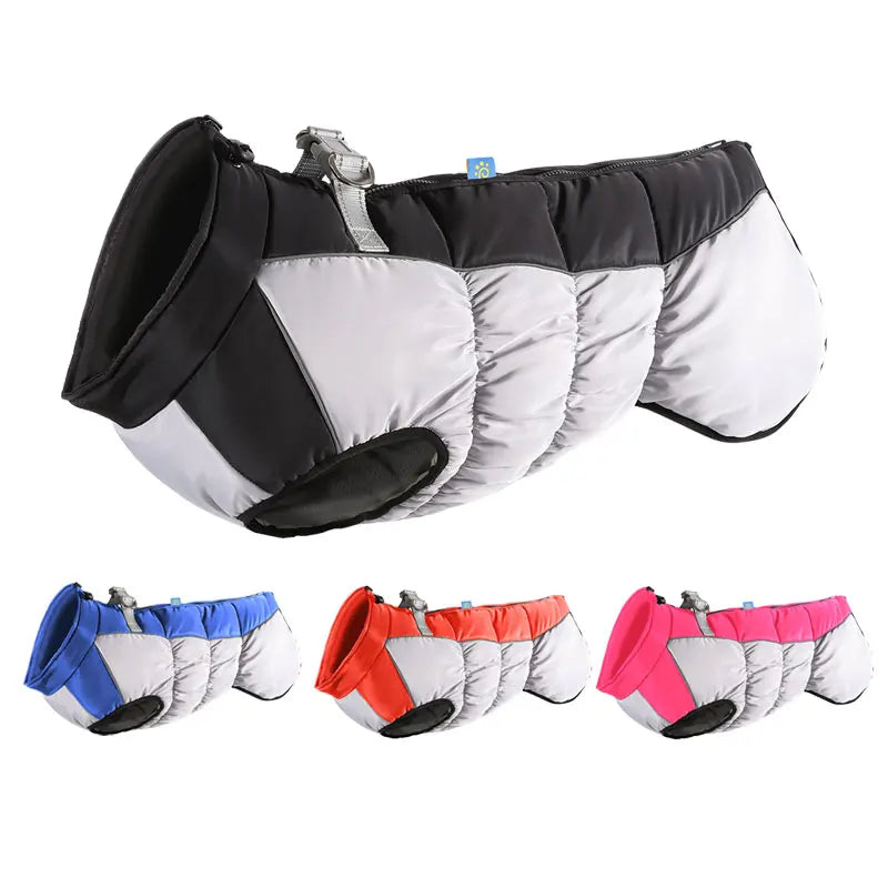 Jaqueta grande para cães, à prova d'água, roupas para cães médios e grandes, inverno, roupas para animais de estimação, jalrador, colete de pastor alemão