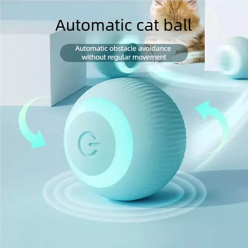 Brinquedo para Gatos, Bola Rolante Automática, Brinquedo Interativo para Gatos, Adequado para Treinamento de Gatos, Brinquedo Autônomo para Gatinhos, para Brincadeiras em Ambientes Fechados
