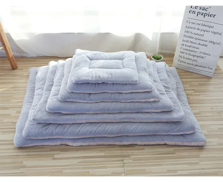 Tapete Dupla Face para Pets, Cama de Pelúcia Curta para Gatos e Cães Pequenos, Almofada Fofa para Animais de Estimação, Manta Quente para Gatinhos, Sofá-Cama para Gatos