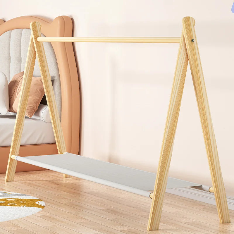 Cabide de chão para animais de estimação, guarda-roupa para cães, madeira sólida, filhote de cachorro, gato, cabide para cães, rack de armazenamento de roupas pequenas