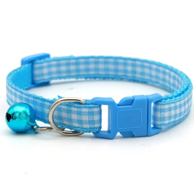 Coleira para Gato com Sino, Anel de Pescoço, Colar de Segurança Elástico Ajustável, Coleira para Filhote e Gatinho, Produtos para Animais de Estimação, Acessórios para Gatinhos Kasa & Pet
