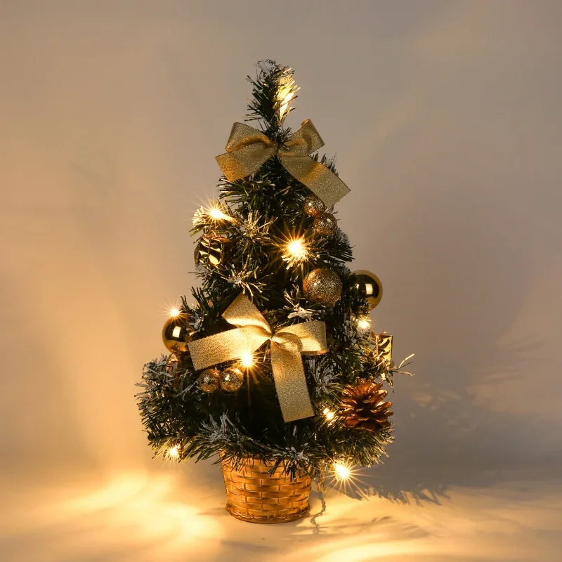 40cm led árvore de natal nightlight led luz pinho agulha árvore mini árvore de natal decoração de mesa ornamento presente de ano novo