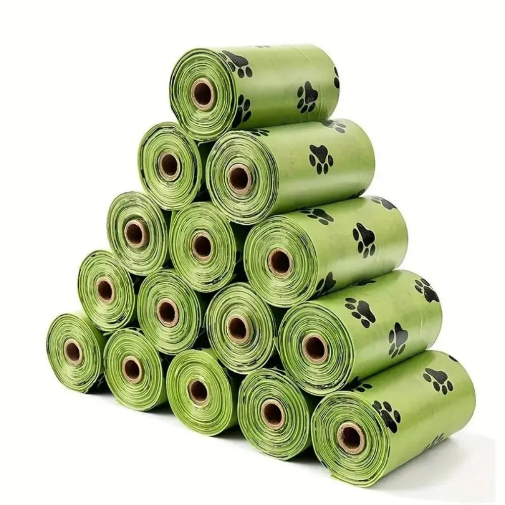 600/30 pçs sacos de cocô do cão para o cão grande gato sacos de resíduos perrito ao ar livre casa limpa recarga saco de lixo suprimentos para animais de estimação 15 sacos/rolo