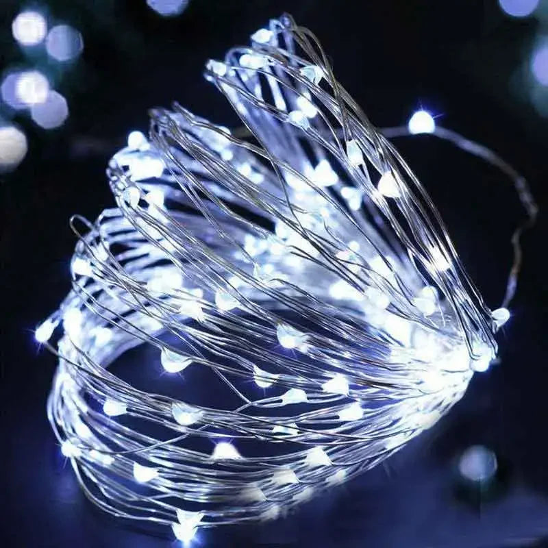 Luz solar led ao ar livre à prova dwaterproof água luzes de fadas corda natal dia das bruxas decoração festão jardim lâmpada led fontes festa