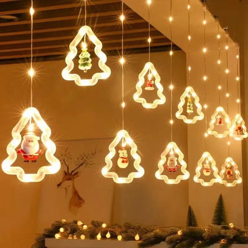 Natal LED Strip Lights para decoração do quarto, lâmpada guirlanda, plugue USB, quarto, sala de estar, janela - Kasa & Pet
