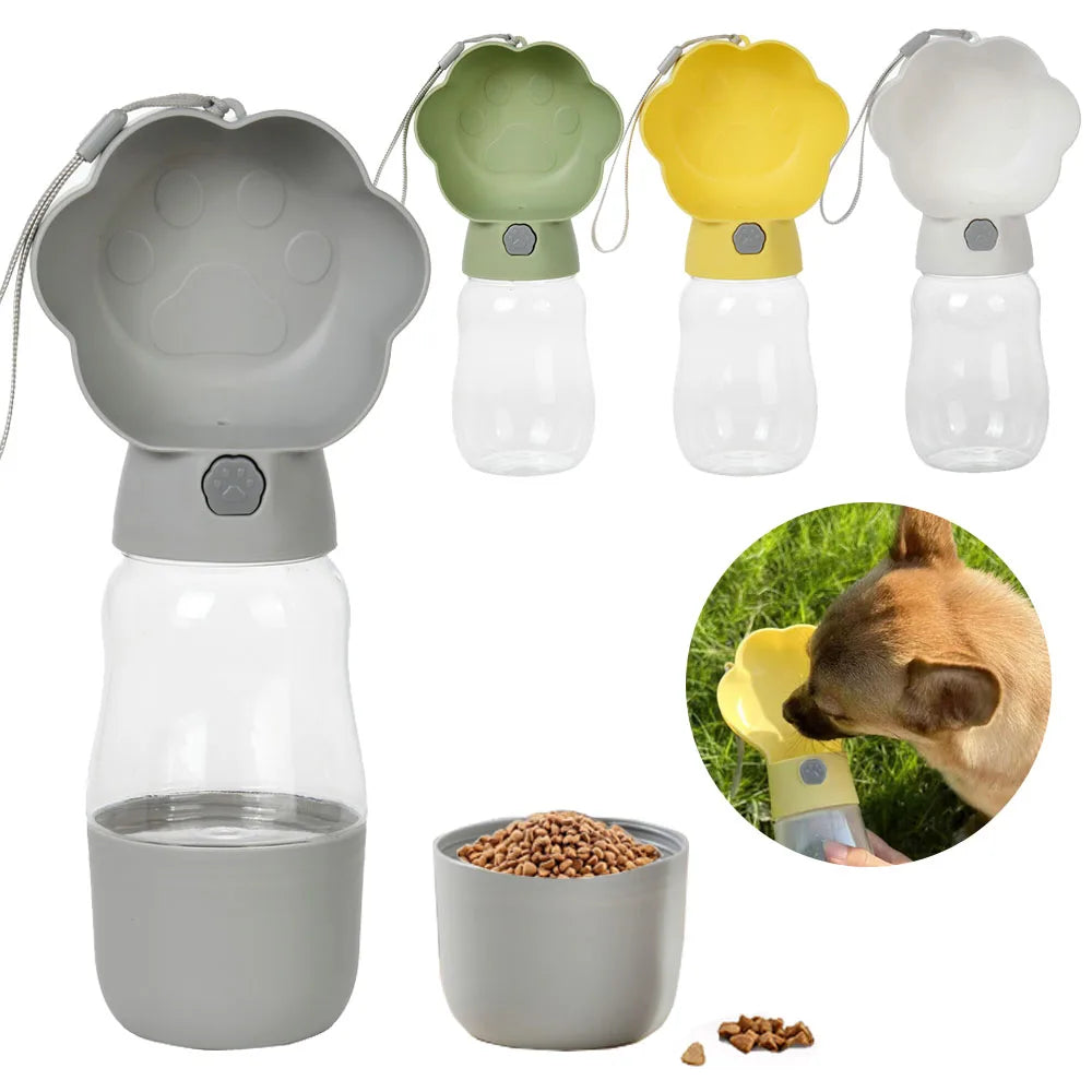 Garrafa de água de cachorro grande para cães pequenos, portátil, para viagem, para animais de estimação, para beber, para alimentos e água, para filhotes de gato