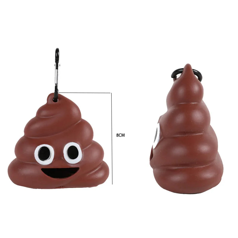 Ao ar livre portátil saco de resíduos do cão de estimação dispensador saco de cocô carregador ferramenta de limpeza suprimentos para animais de estimação forma fecal sacos de cocô do cão