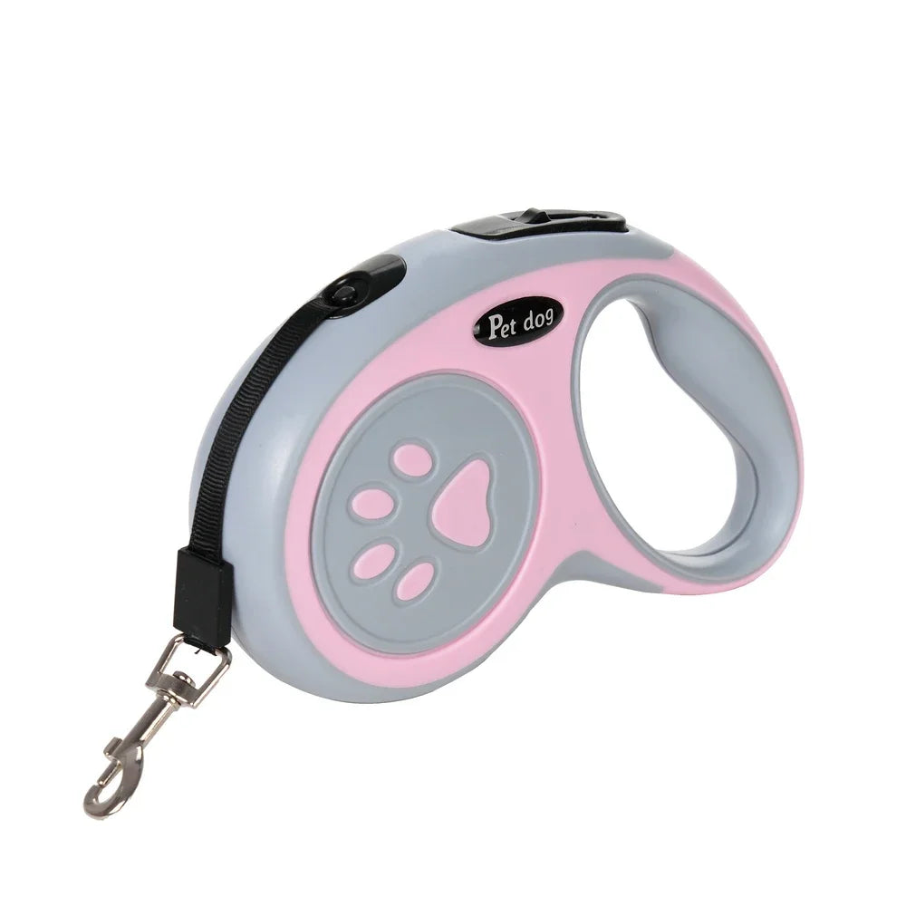 Trela de nylon para cães de estimação, 3 metros, 5 metros, para cães pequenos e médios, gatos, caminhadas ao ar livre, cinto retrátil para cachorrinhos, chihuahua, buldogue, suprimentos