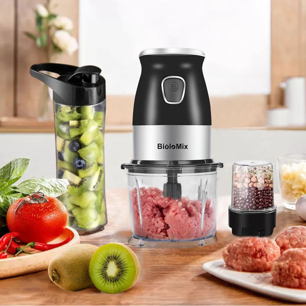 Alta Velocidade Multi Função 500W Processador de Alimentos Meat Grinder Portátil Pessoal Mini Liquidificador Mixer Juicer Moedor Seco 800ml Chopper