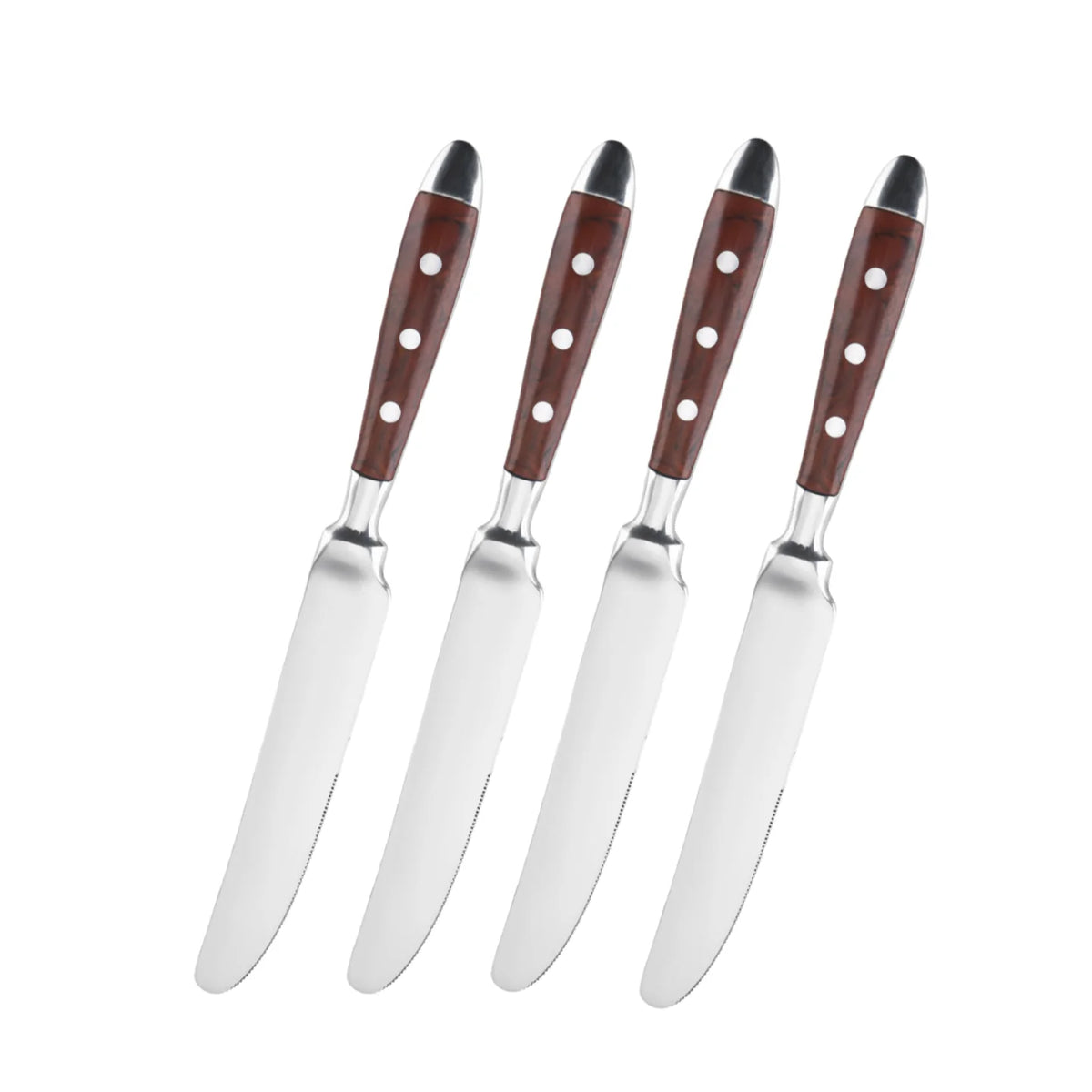 Conjunto de Talheres de Aço Inoxidável, Conjunto de 6 Peças Incluindo Faca, Garfo e Colher, Facas de Cozinha e Talheres para Sala de Jantar Kasa & Pet