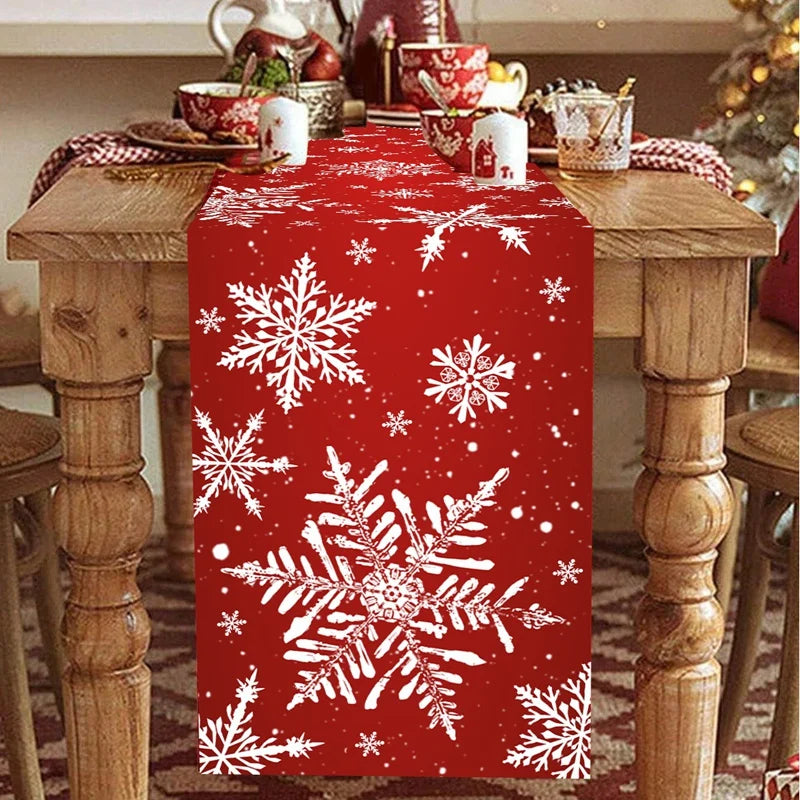 Feliz natal corredor de mesa natal capa de mesa decorações de natal para casa 2025 navidad natal presentes ano novo 2026 toalha de mesa