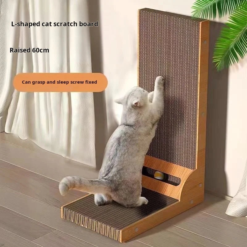 Gato arranhando post gato arranhando placa de madeira resistente ao desgaste e resistente a riscos pós móveis treinamento moagem garra brinquedos