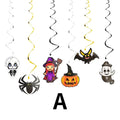 2026 Decoração Suspensa em Espiral para Casa Assombrada de Halloween, 6 Peças/Conjunto, Ornamento DIY para Teto, para Decoração de Eventos e Festas Temáticas de Halloween