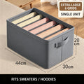 Caixa organizadora de roupa com 6/7/9 compartimentos, para guardar calças mais grossas, dobrável, com divisórias, ideal para camisolas, camisas e gavetas de armários e guarda-roupas.