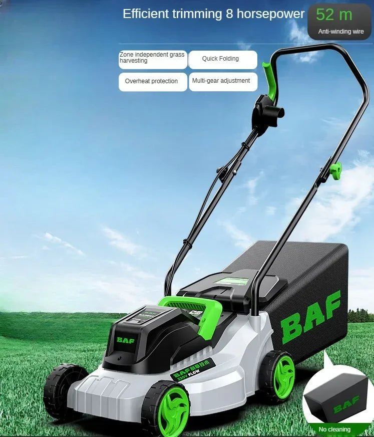 Cortador de grama elétrico de alta potência – perfeito para jardas grandes, eficiência estilo push e operação com fio incluída - Kasa & Pet