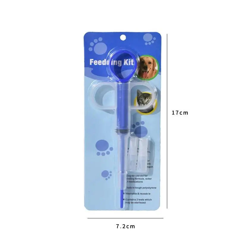 Dispensador de Comprimidos para Animais de Estimação com Ponta Macia, Aplicador de Remédios para Cães e Gatos com Êmbolo Ergonômico, Ferramenta de Alimentação para Pequenos Animais