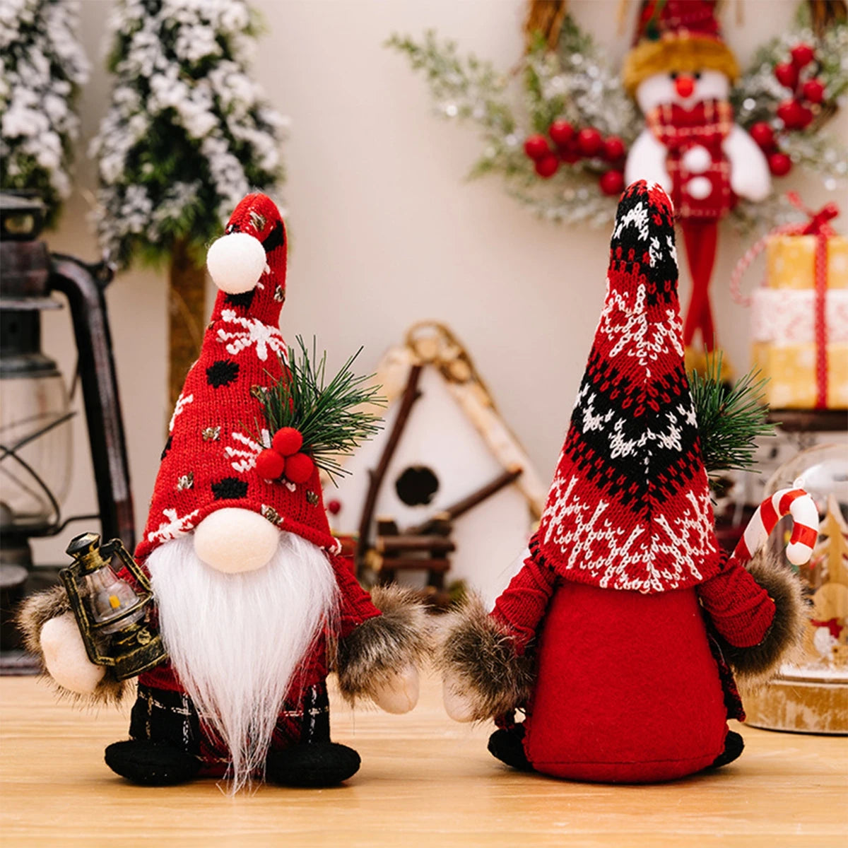 Gnome natal boneca sem rosto ornamento feliz natal decorações para casa 2024 navidad natal cristmas presente de natal ano novo 2025