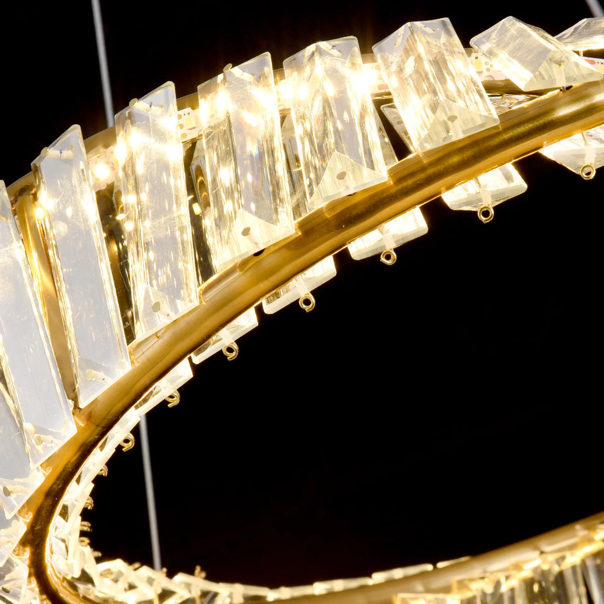 Led anel de luxo luzes pingente para sala estar jantar lustre moderno decoração casa lâmpada do teto nordic luminária lustre
