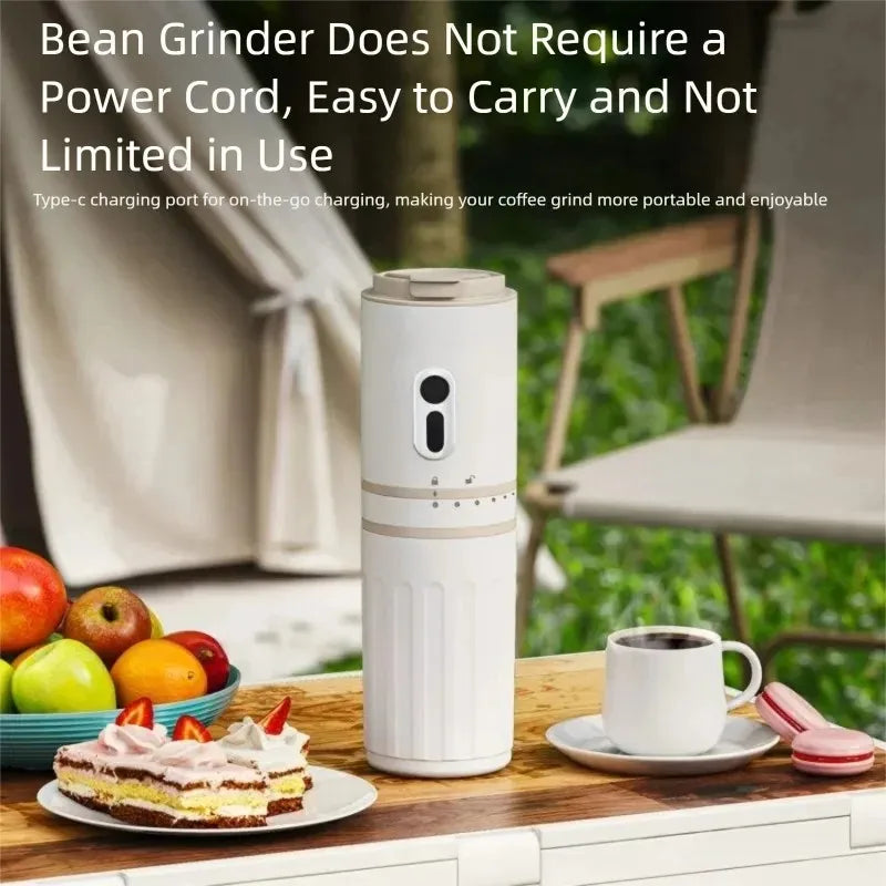 Máquina de Café Multifuncional Portátil para Viagem com Moedor Integrado e Mini Copo para Preparo Manual, Ideal para Casa e Atividades ao Ar Livre