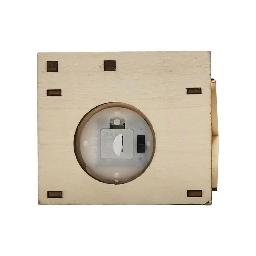 Luz de Natal LED com cordão Bateria Lanterna de incandescência de madeira Casa pequena Pingente para decoração de mesa