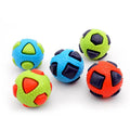 Pet tpr brinquedo bola interação animais de estimação aliviar o tédio mordida resistência pequeno cão de tamanho médio moagem dormir ventilação bola flash