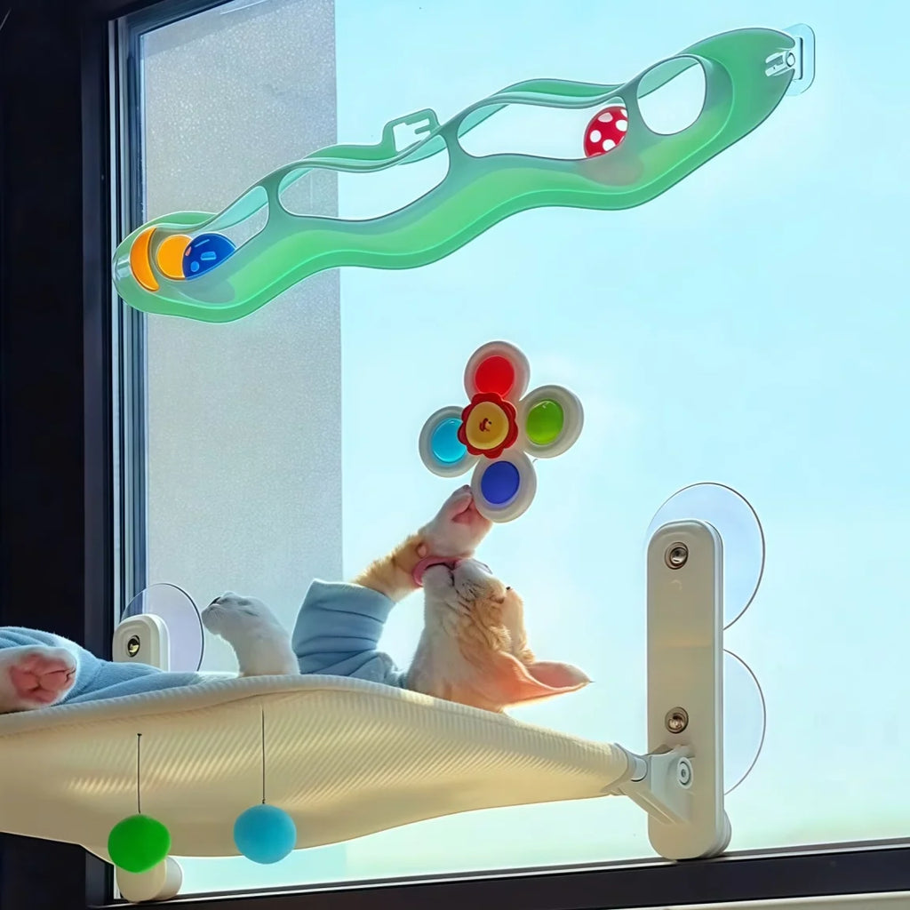3 peças de brinquedos de banheiro para gatos, brinquedos giratórios de dedo, brinquedos giratórios com ventosa de animais de desenho animado para banho e natação, brinquedos antiestresse, chocalho para gatos, presente pa