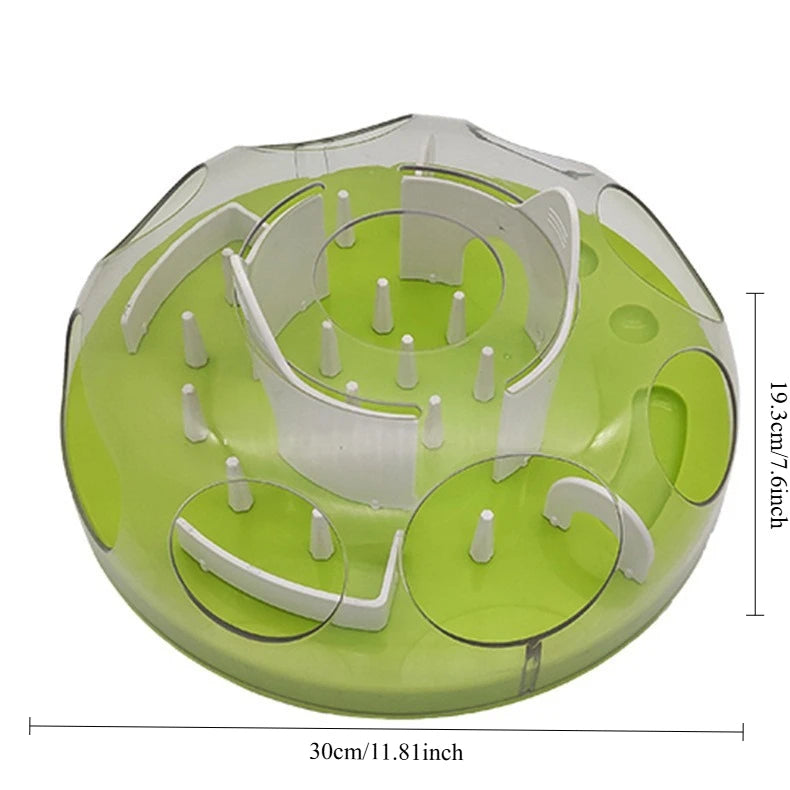 Brinquedo Labirinto Deslizante Multicamadas para Pets: Comedouro Lento, Tabuleiro de Busca de Alimentos, Anti-Engasgo