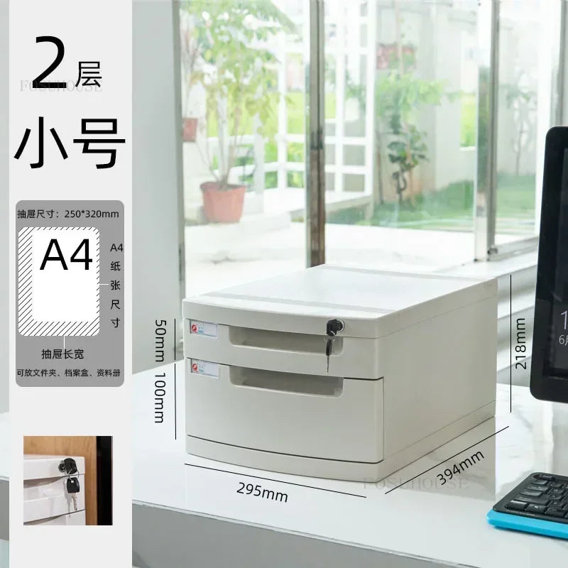 Armário de arquivo com fechadura para escritório, gaveta a4, armário de armazenamento, multicamadas, sob a mesa, escritório, pequena caixa de armazenamento zz