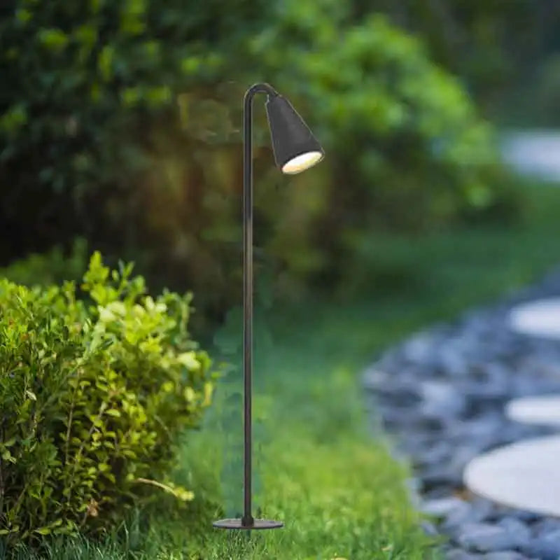 Gramado impermeável ao ar livre simplificado moderno reed lâmpada pátio paisagem gramado conectado à lâmpada elétrica plug in