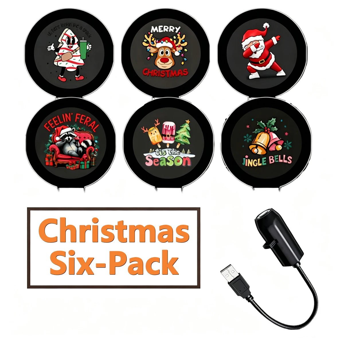 Projetor de Natal LED, Luz Noturna Realista com 4/6/10 Padrões, Papai Noel, Árvore de Natal, Decoração de Teto e Parede, Brinquedo Educativo, Presente - Kasa & Pet