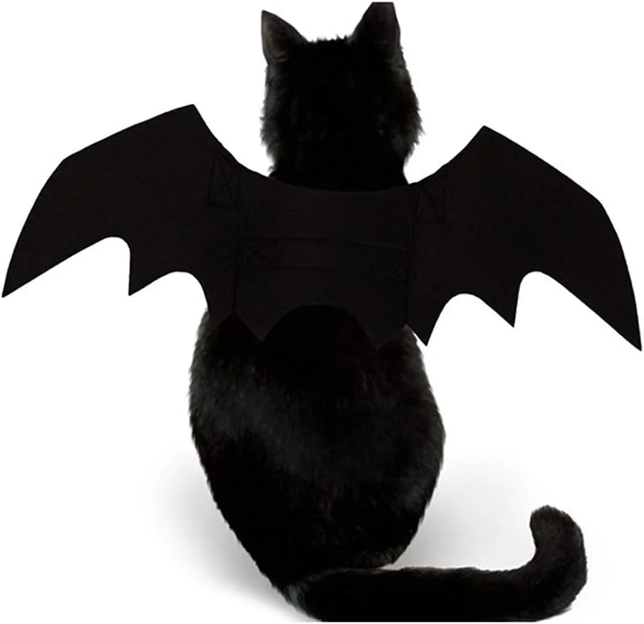 Asas de Morcego para Animais de Estimação de Halloween, Acessórios de Cosplay para Gatos e Cães, Adereços de Transformação para Festas Festivas com Atmosfera Divertida