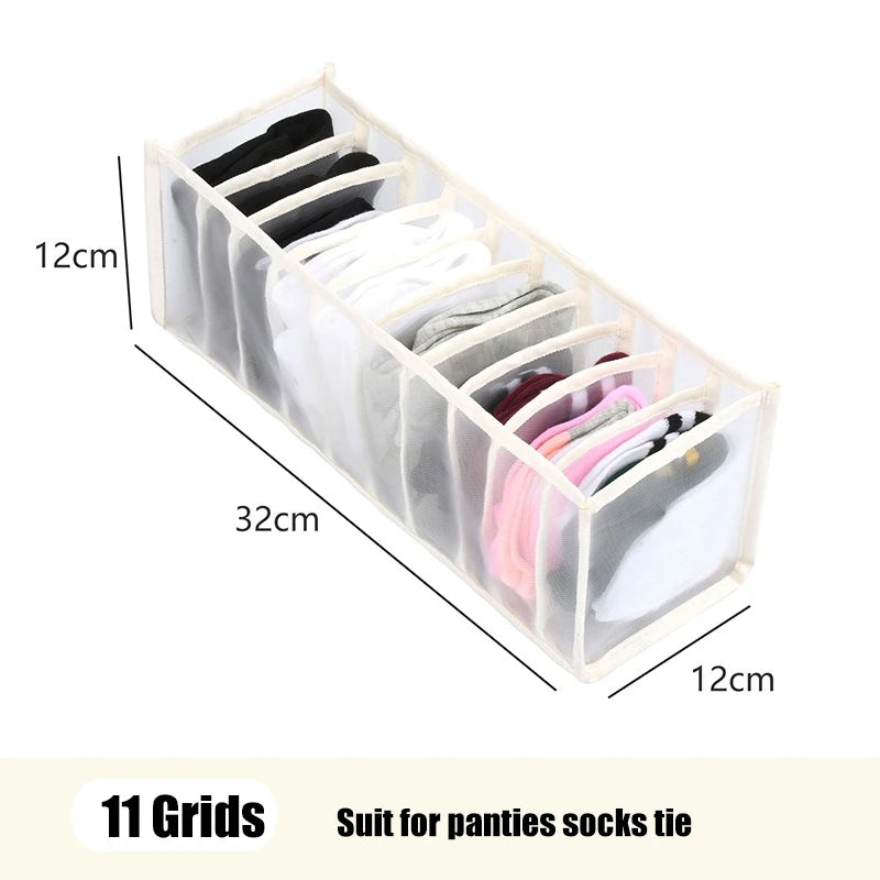 Organizador de armário, organizador de roupas íntimas para guarda-roupas, armários, gavetas, sutiã, meias, caixa organizadora de armazenamento