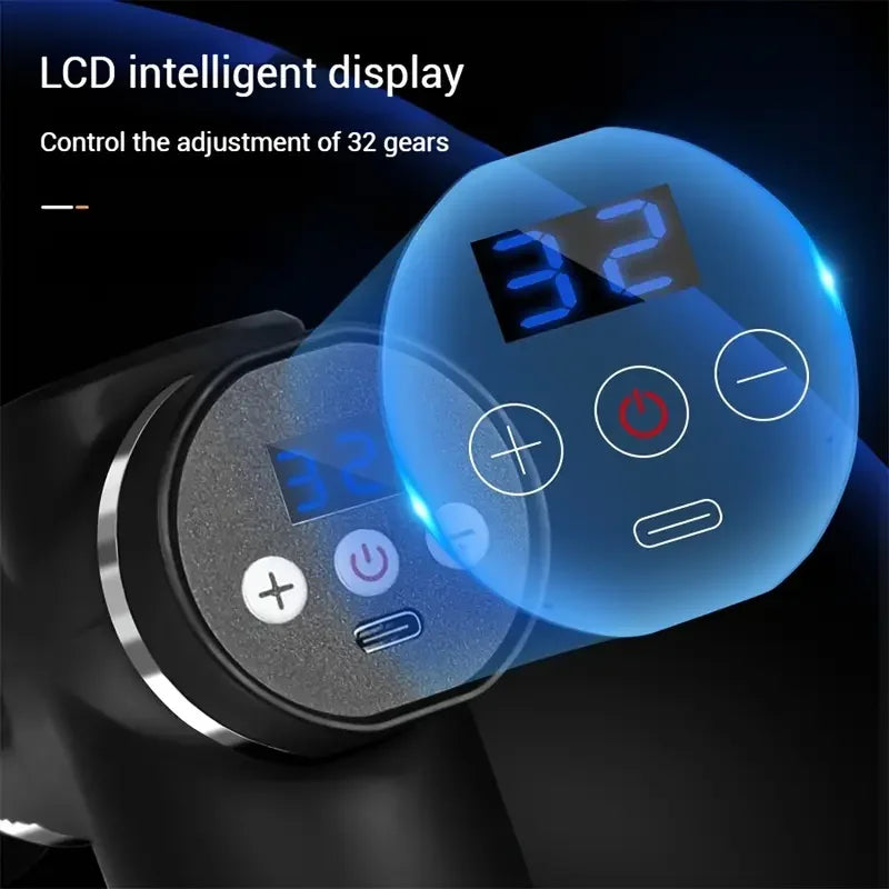 Mini Massage Gun Fascia Muscle Relaxation Vibrating Percussion Massager Fitness Equipment Neck Massage Gun
