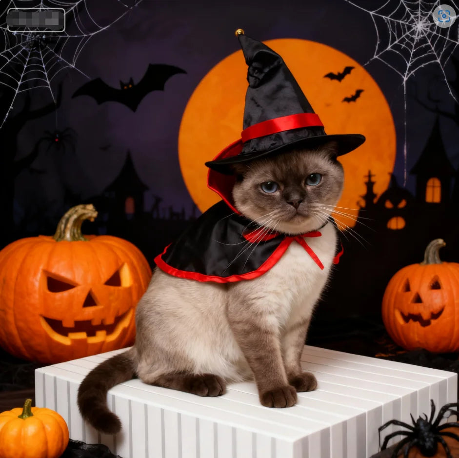 Halloween natal capa mágica pet transformar traje para gatos cães avançados vestuário festivo roupas para animais de estimação accessories255