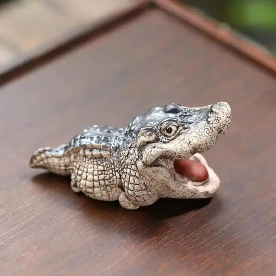 1 Peça de Ornamento de Chá Boutique, Pequenos Animais Engraçados Feitos à Mão, para Cerimônia do Chá, Decoração Financeira, Brinquedo, Presente, Decoração de Mesa para Casa