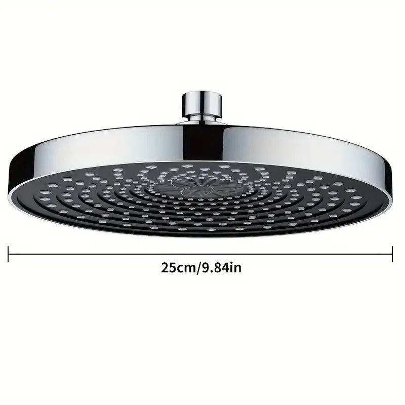 Grande fluxo chuvas cabeça de chuveiro 25cm pulverizador superior alta pressão cabeça chuveiro poupança água torneira do chuveiro acessórios do banheiro
