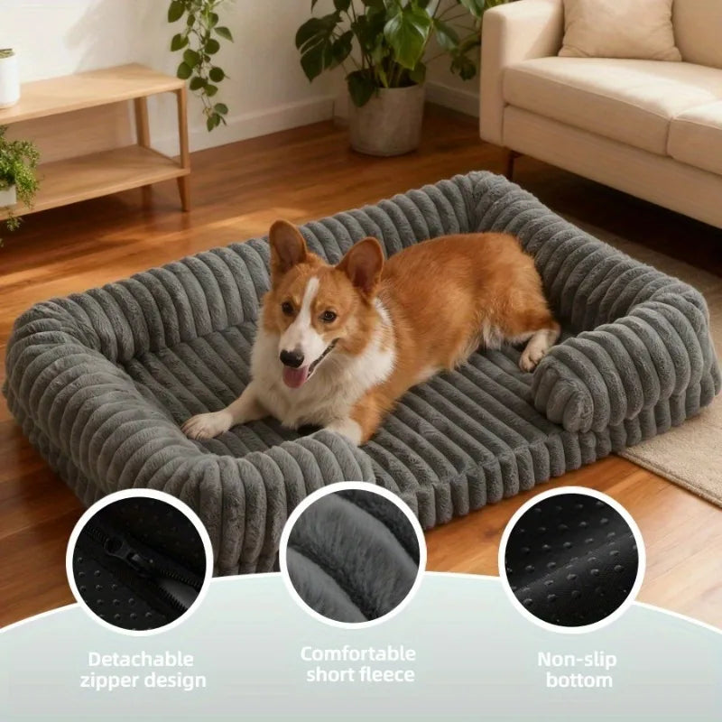 Cama para Cães de Inverno, Cama Quente para Filhotes, Sofá para Animais de Estimação, Tapete para Gatos Pequenos, Suprimentos para Pets, Cestas Grandes, Camas para Cães de Porte Médio, Casinha Grande para Cães