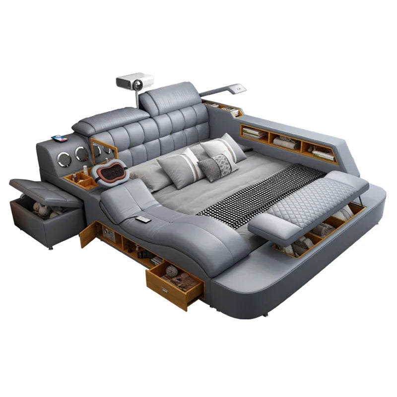 Frame Upholstered Bed Handles Unique Double Modern Children Bed Luxury Sleeping Muebles Para El Hogar Bedroom Decoration