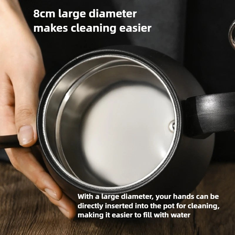 Chaleira Elétrica Gooseneck 1L: Controle Inteligente de Temperatura para Café Coado, Aquecimento Rápido em Aço Inoxidável, 110V e 220V