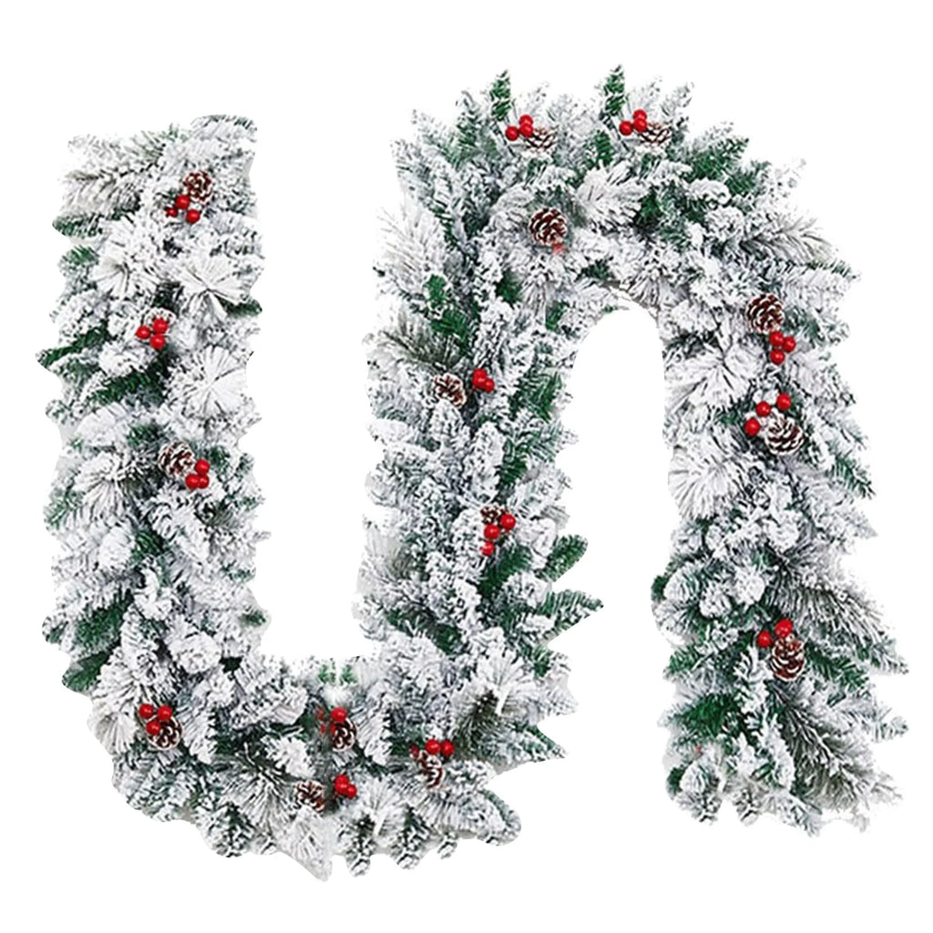1pc plantas verdes artificiais árvore de natal guirlanda festa em casa decorativa ao ar livre quintal pinho rattan pendurado decoração
